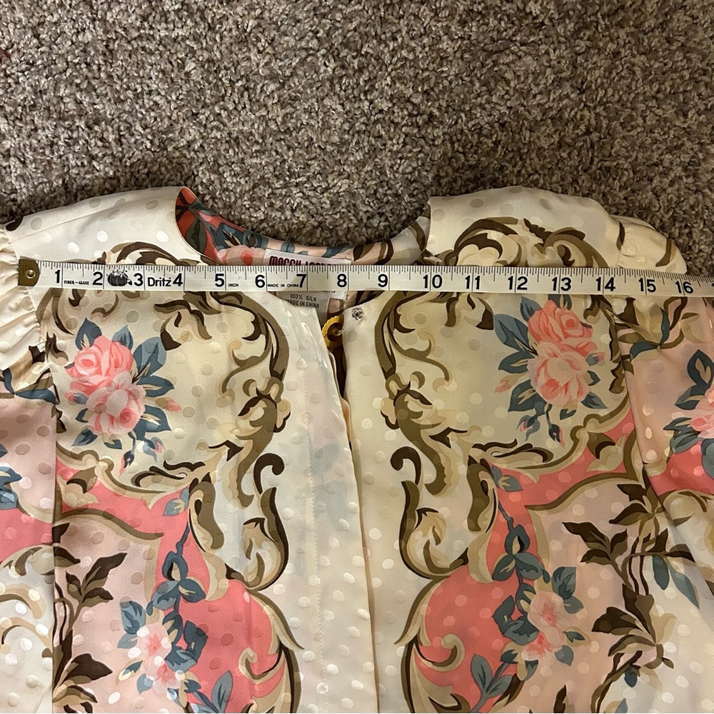 NWT Maggy London Vintage Silk Blouse - Picture 7 of 12